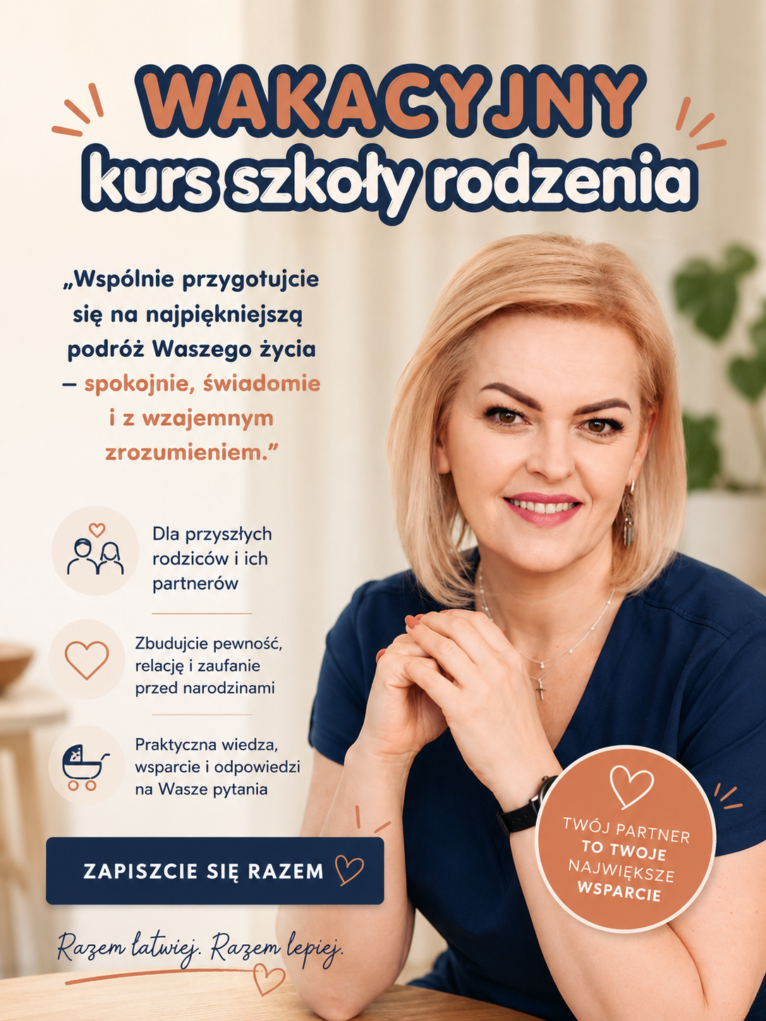 Szkoła Rodzenia Grupowa - EDYCJA WAKACYJNA 2026