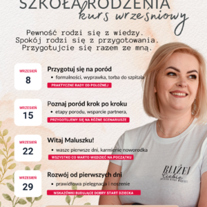 Szkoła Rodzenia Grupowa – EDYCJA WRZESIEŃ 2026