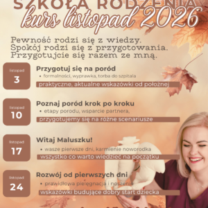 Szkoła Rodzenia Grupowa – EDYCJA LISTOPAD 2026